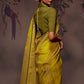 Classic Brasso Yellow Print Saree
