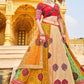 A Line Lehenga Silk Multi Colour Mirror Lehenga Choli