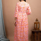 Gown Cotton Pink Print Gown