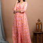 Gown Cotton Pink Print Gown