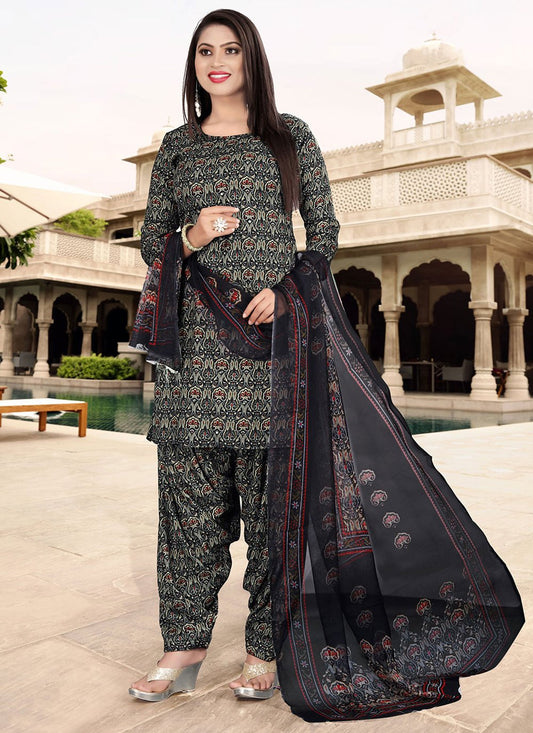 Salwar Suit Pashmina Multi Colour Print Salwar Kameez