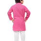 Kurta Pyjama Cotton Pink Print Kids