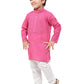 Kurta Pyjama Cotton Pink Print Kids