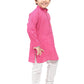 Kurta Pyjama Cotton Pink Print Kids