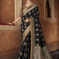 Contemporary Pure Dola Black Patch Border Saree