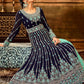 Salwar Suit Pure Georgette Blue Embroidered Salwar Kameez