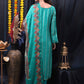 Churidar Suit Pure Georgette Turquoise Digital Print Salwar Kameez
