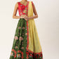 Lehenga Choli Pure Silk Green Embroidered Lehenga Choli