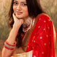 Designer Pure Silk Red Weaving Saree