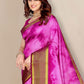 Trendy Saree Silk Purple Patch Border Saree