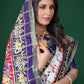 Classic Cotton Purple Patola Print Saree