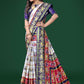Classic Cotton Purple Patola Print Saree