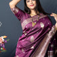 Classic Banarasi Silk Purple Weaving Saree
