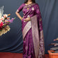 Classic Banarasi Silk Purple Weaving Saree