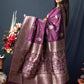Classic Banarasi Silk Purple Weaving Saree