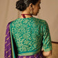 Contemporary Brasso Purple Woven Saree