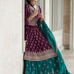 Readymade Lehenga Choli Georgette Purple Embroidered Lehenga Choli