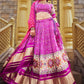Lehenga Choli Silk Purple Digital Print Lehenga Choli
