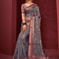 Contemporary Silk Purple Digital Print Saree