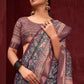 Contemporary Silk Purple Digital Print Saree