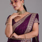 Trendy Saree Art Silk Purple Dori Work Saree