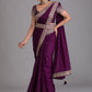 Trendy Saree Art Silk Purple Dori Work Saree