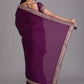 Trendy Saree Art Silk Purple Dori Work Saree