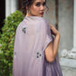 Salwar Suit Chiffon Purple Embroidered Salwar Kameez