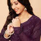 Salwar Suit Georgette Purple Embroidered Salwar Kameez