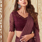 Classic Silk Purple Embroidered Saree