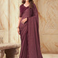 Classic Silk Purple Embroidered Saree
