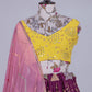 Lehenga Choli Georgette Purple Embroidered Lehenga Choli