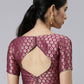 Designer Blouse Banarasi Jacquard Purple Weaving Blouse