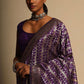 Trendy Saree Art Banarasi Silk Purple Woven Saree