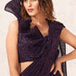 Designer Imported Purple Sequins Saree