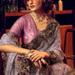 Classic Imported Lycra Purple Embroidered Saree