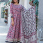 Palazzo Salwar Suit Cotton Purple Gota Work Salwar Kameez