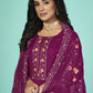 Salwar Suit Organza Purple Diamond Salwar Kameez