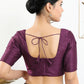 Designer Blouse Art Silk Purple Plain Blouse
