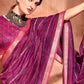 Trendy Saree Cotton Purple Print Saree