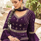 Salwar Suit Georgette Purple Diamond Salwar Kameez