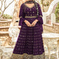 Salwar Suit Georgette Purple Diamond Salwar Kameez