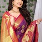 Classic Banarasi Silk Purple Weaving Saree