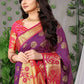 Classic Banarasi Silk Purple Weaving Saree