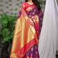 Classic Banarasi Silk Purple Weaving Saree