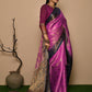 Classic Kanjivaram Silk Purple Weaving Saree
