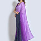 Shaded Saree Georgette Purple Sequins Saree