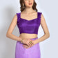 Shaded Saree Georgette Purple Sequins Saree
