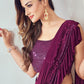 Trendy Saree Imported Purple Sequins Saree