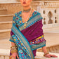 Contemporary Silk Purple Hand Work Saree